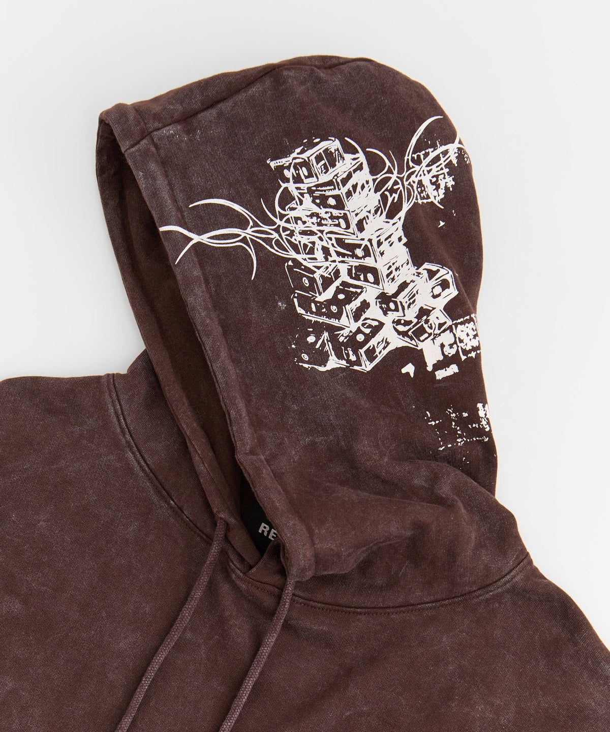 Blessed Washed Hoodie - Brown