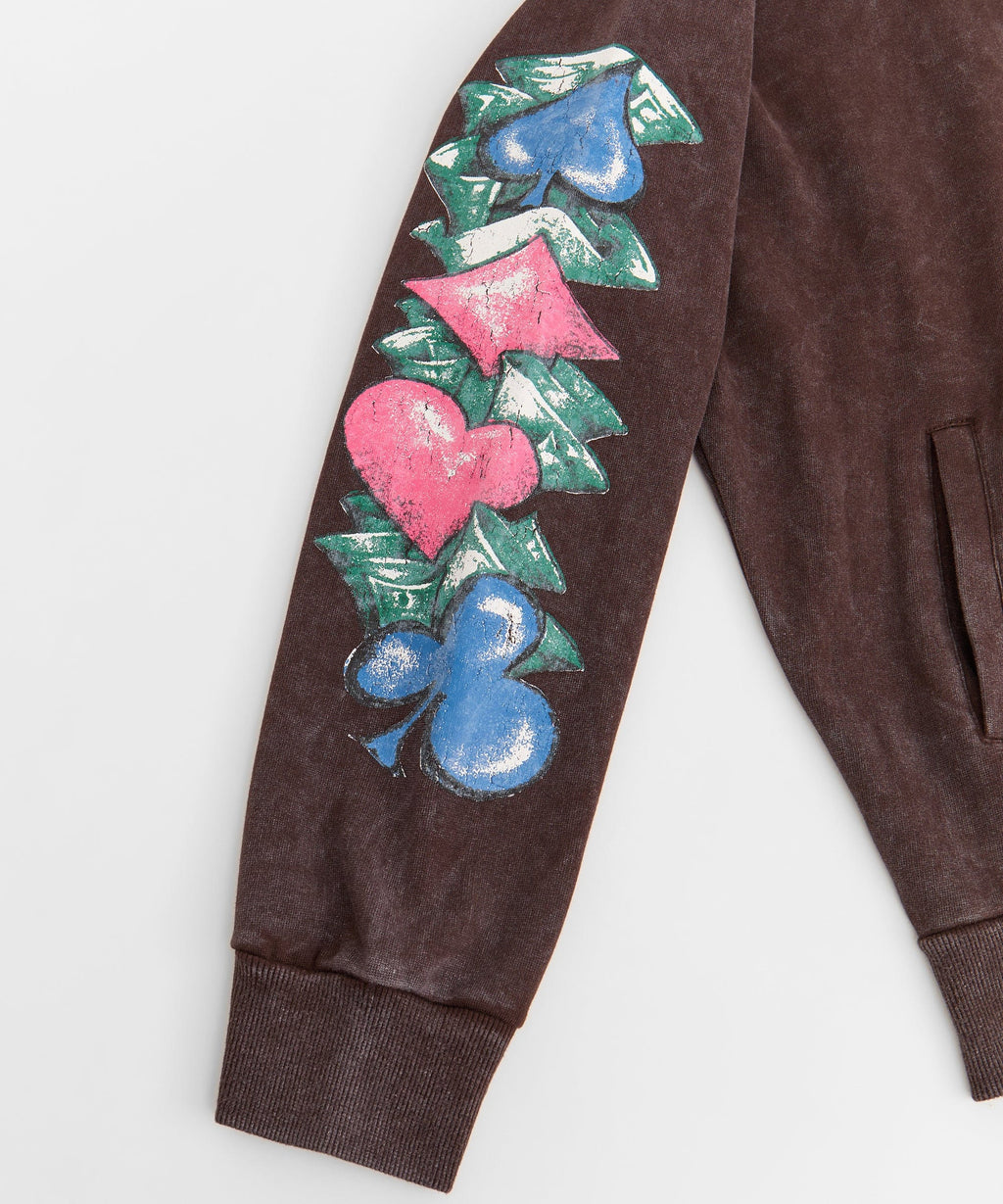 Blessed Washed Hoodie - Brown