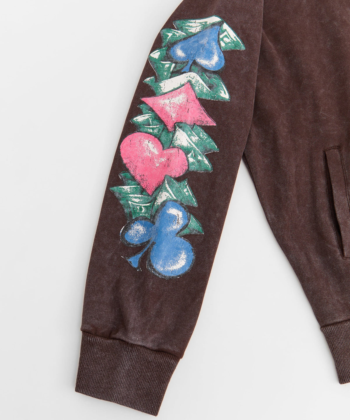 Blessed Washed Hoodie - Brown