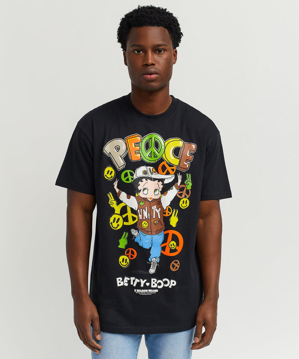 Betty Boop Peace Tee - Black