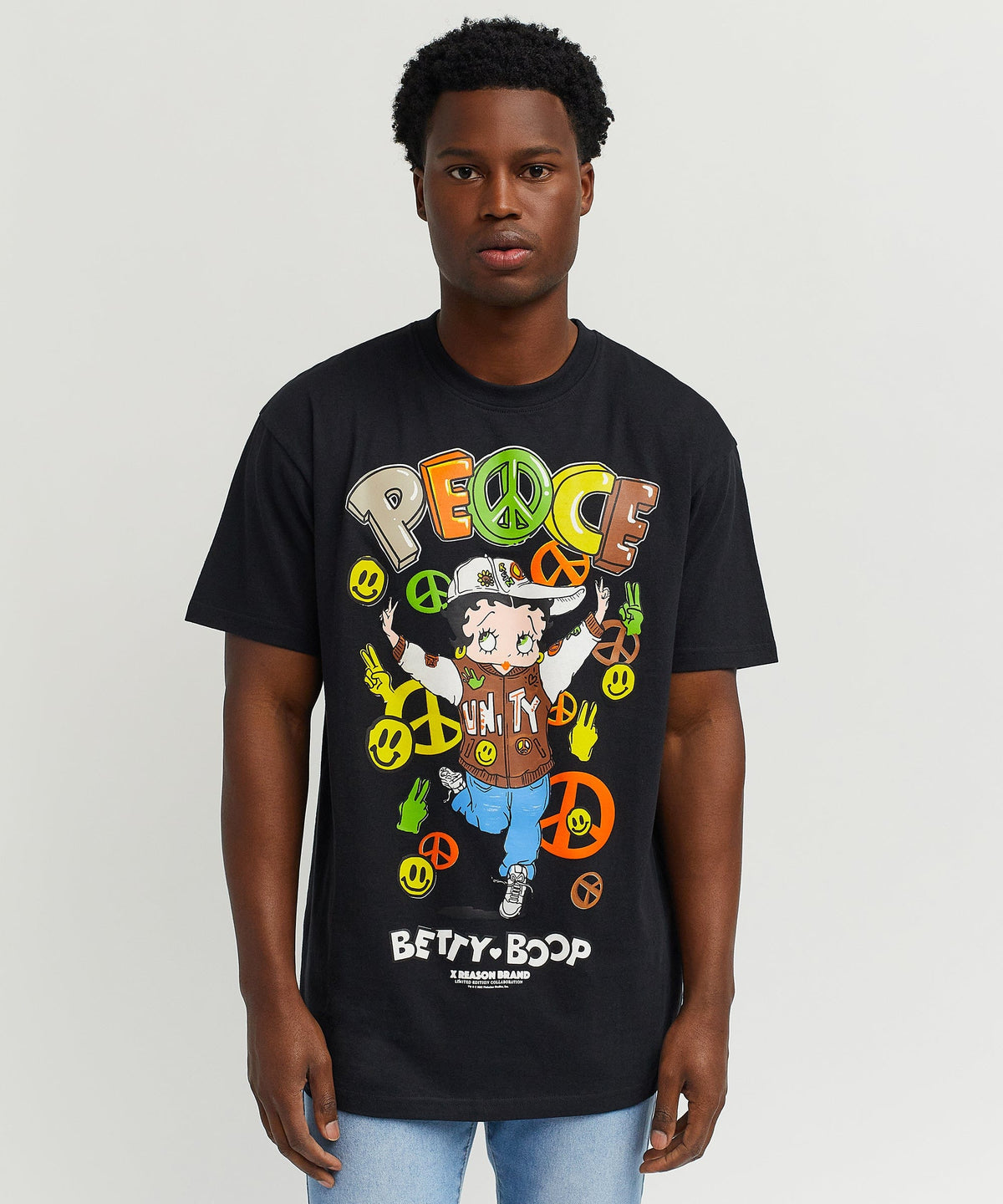 Betty Boop Peace Tee - Black