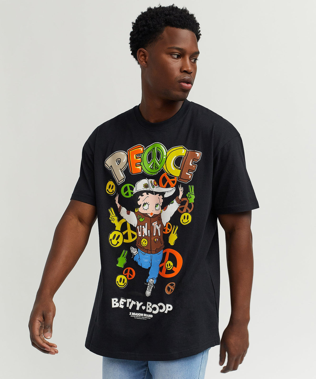 Betty Boop Peace Tee - Black
