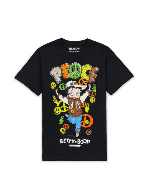 Betty Boop Peace Tee - Black