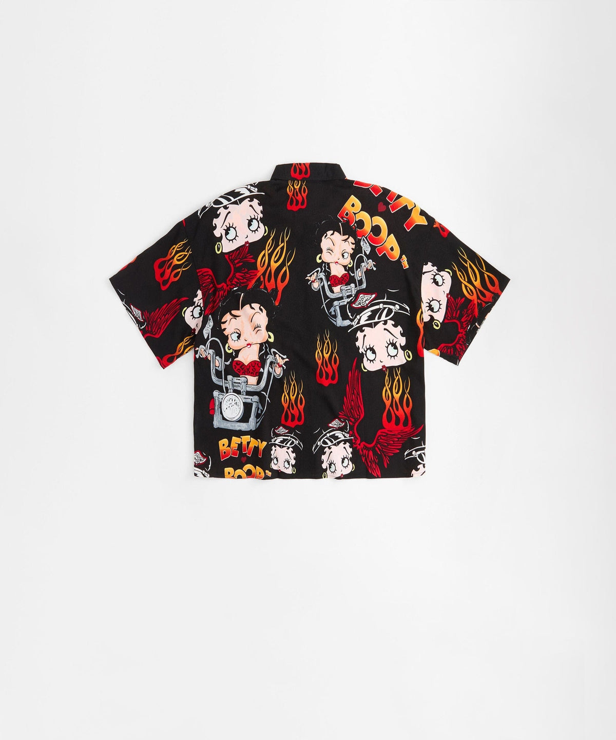 Betty Boop Road Rebel Women's Plus Size Short Sleeve Shirt - Black